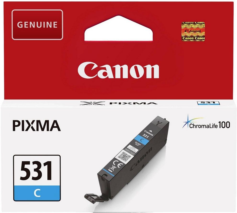 Canon CLI531C cartridge azurová-cyan (324 str)