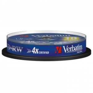 Verbatim DVD+RW 4,7GB 4x spindl 10ks