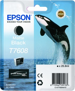 Epson T7608 cartridge matte black (25.9ml) 