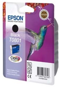 Epson T0801 cartridge černá (7.4ml)