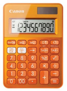 Canon Kalkulačka Canon, LS-100K, oranžová, stolní, desetimístná 