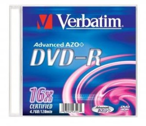 Verbatim DVD-R 4,7GB 16x slim 100ks