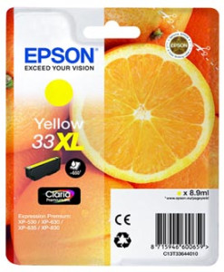 Epson cartridge 33XL yellow (8.9ml)