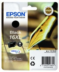 Epson T1631 cartridge 16XL černá (12.9ml)