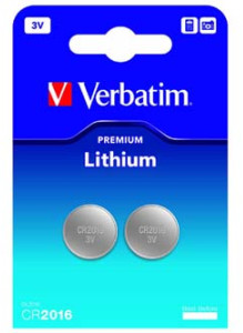 Verbatim baterie lithiová 3V CR2016, 2ks