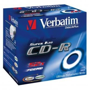 Verbatim CD-R 700MB 52x Datalife+ crystal jewel 10ks