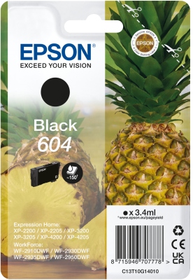 Epson 604 cartridge černá (150 str)