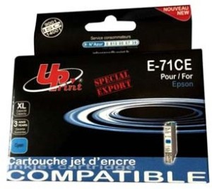 UPrint alternativní Epson T0712 cartridge azurová-cyan (10ml)