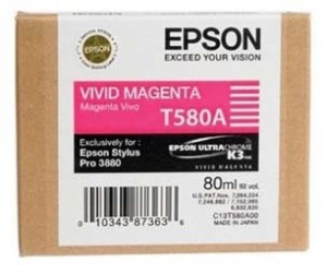 Epson T580A cartridge vivid magenta (80ml)