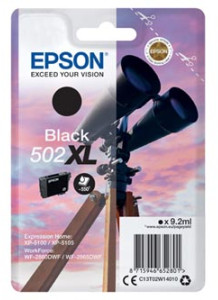 Epson 502XL cartridge černá (9ml)