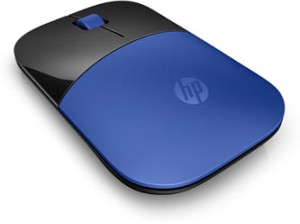 HP myš Z3700 Wireless Dragonfly Blue, 1 ks AA, 2.4 [GHz], optická Blue LED, 3tl., 1 kolečko, bezdrátová (USB), modrá, 1200DPI