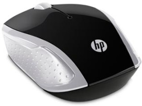 HP myš 200 Wireless Pike Silver, 2 ks AAA, 2.4 [GHz], optická, 3tl., 1 kolečko, bezdrátová (USB), stříbrná, 1000DPI