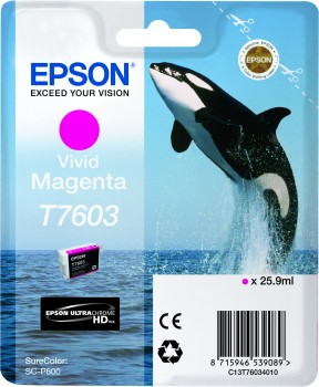 Epson T7603 cartridge vivid magenta (25.9ml) 