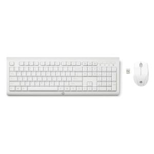 HP Sada klávesnice HP C2710, AAA, klasická, bílá, bezdrátová, SK, s bezdrátovou optickou myší