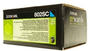 Lexmark 802SC toner azurový-cyan (2.000 str)