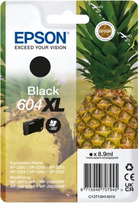 Epson 604XL cartridge černá (500 str)