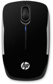 HP myš Z3200 Wireless Black, 2 ks AA, 2.4 [GHz], optická Blue LED, 3tl., 1 kolečko, bezdrátová (USB), černá, 1600DPI