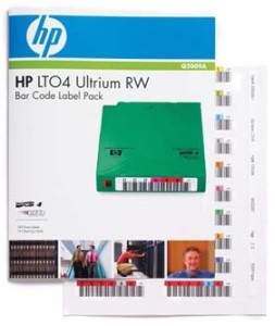 HP Q2009A Ultrium 4 Bar Code Label Pack (Ultrium 1.6TB, RW) 