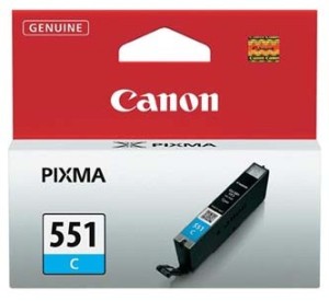 Canon CLI551C cartridge azurová-cyan (7ml)