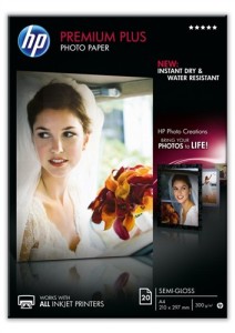 HP CR673A Premium Plus Semigloss Photo Paper 300g, A4/20ks