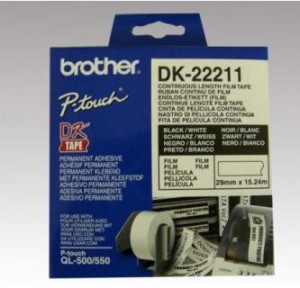 Brother Role 29mm DK-22211, film délka 15.24m, bílá