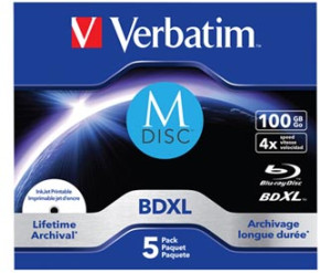 Verbatim BD-R XL 100GB 4x M-DISC printable jewel 5ks