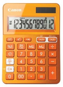 Canon Kalkulačka Canon, LS-123K, oranžová, stolní, dvanáctimístná