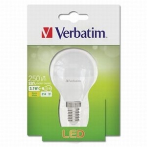 Verbatim LED žárovka E14, 3.1W, 250lm, 2700k, teplá bílá