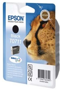 Epson T0711 cartridge černá-black (7.4ml)
