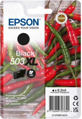 Epson 503XL cartridge černá (550 str)