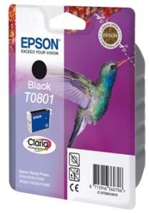 Epson T0801 cartridge černá (7.4ml)