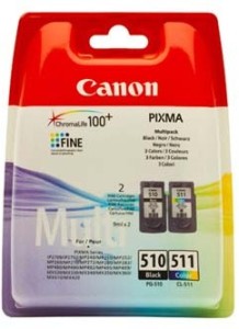 Canon PG510 + CL511 sada cartridge černá + barevná (2x9ml)