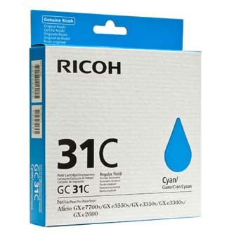 Ricoh GC31C cartridge azurová-cyan (1.920 str)