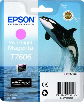 Epson T7606 cartridge vivid light magenta (25.9ml) 