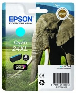 Epson T2432 cartridge 24XL cyan (8.7ml)