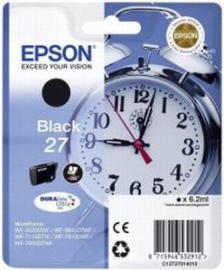 Epson T2701 cartridge 27 černá (6.2ml)