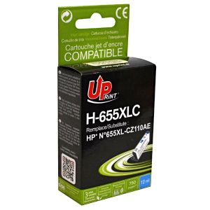 UPrint alternativní HP cartridge 655 azurová-cyan (750 str)