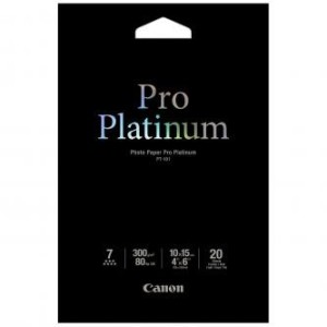 Canon PT101 Pro Platinum Photo Paper 300g, 10x15cm/20ks