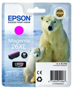 Epson Cartridge 26XL purpurová-magenta (9.7ml)