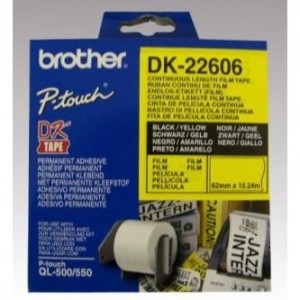 Brother Role 62mm DK-22606, film délka 15.24m, žlutá