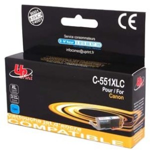 UPrint alternativní Canon CLI551C XL cartridge azurová-cyan (15ml)
