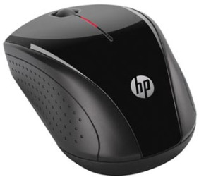 HP myš X3000 Wireless Mouse, 1 ks AA, 2.4 [GHz], optická, 3tl., 1 kolečko, bezdrátová (USB), černá, 1200DPI
