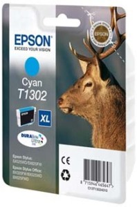 Epson T1302 cartridge azurová-cyan (880 str)