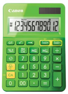 Canon Kalkulačka Canon, LS-123K, zelená, stolní, dvanáctimístná 