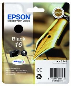 Epson T1621 cartridge černá (5.4ml)