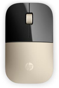 HP myš Z3700 Wireless Gold, 1 ks AA, 2.4 [GHz], optická Blue LED, 3tl., 1 kolečko, bezdrátová (USB), zlatá, 1200DPI