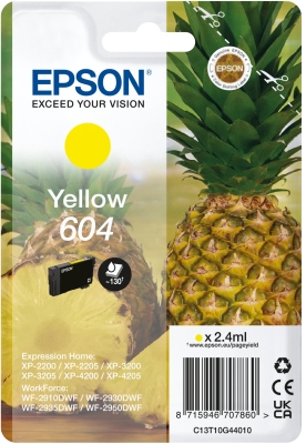 Epson 604 cartridge žlutá-yellow (130 str)