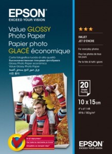 Epson S400037 Value Glossy Photo Paper 183g, 10x15cm/20ks