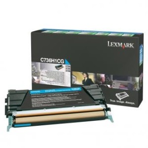 Lexmark C736H1CG toner azurový-cyan (10.000 str)