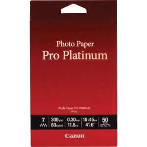Canon PT101 Pro Platinum Photo Paper 300g, 10x15cm/50ks